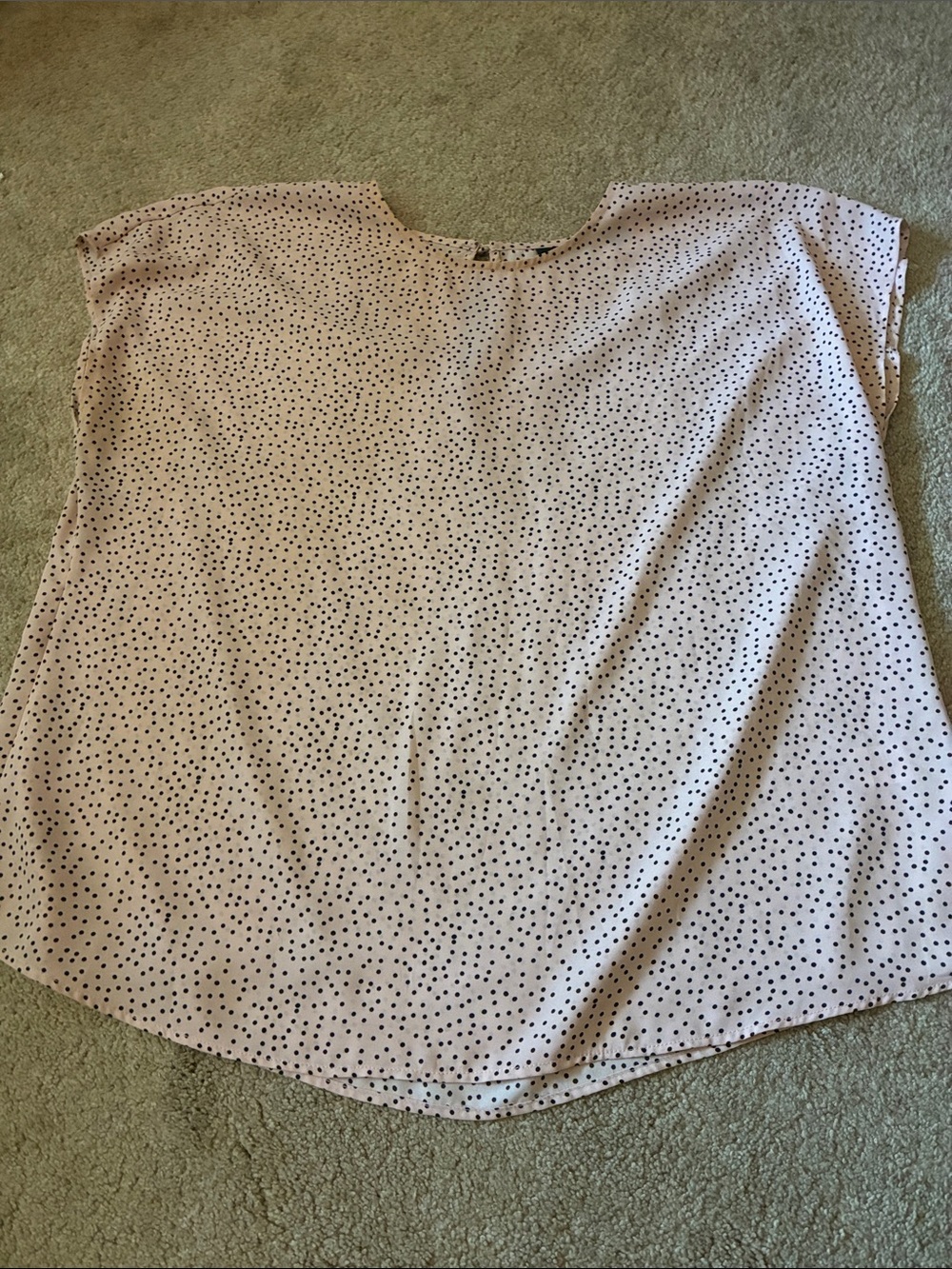 Light Pink Cap-Sleeve Women's Top 1X